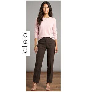 CLEO - Classic essential item - Dark brown dress pants (Ever Body Style)